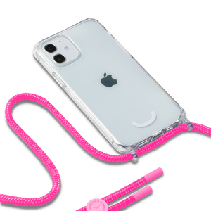 
                  
                    TRANSPARENT TPU CASE + NEON PINK NECKLACE
                  
                